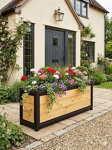 Bitkilər üçün dibçəklər: Məhsul: Açıq məkan üçün iri dekorativ çiçək/bitki qutuları (planter) — 2