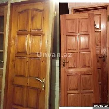 Qapılar və aksessuarlar: Məhsul: Taxta otaq qapıları (şüşəli və şüşəsiz modellər) Təsvir: - — 4