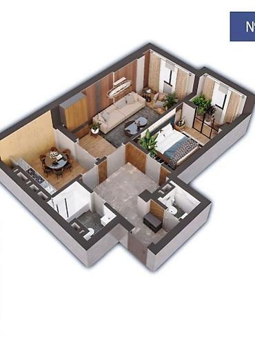 Продажа квартир: 1 комната, 63 м², Джал-15 Элитка, 12 этаж, ПСО (под самоотделку) — 3