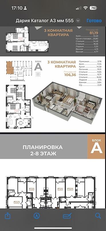 жк vegas: 4 комнаты, 108 м², Элитка, 9 этаж, ПСО (под самоотделку) — 3