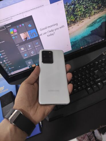 işdenmiş telefonlar: Samsung Galaxy S20 Ultra, 128 GB, rəng - Ağ