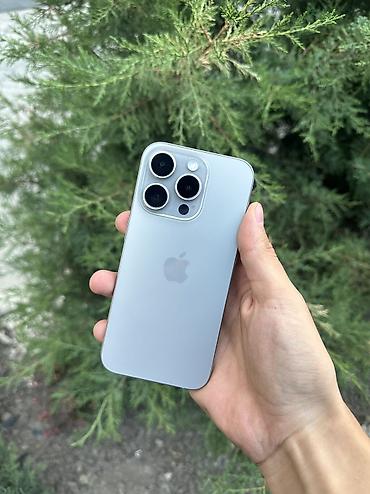 aple iphone 5: IPhone 15 Pro, Б/у, 128 ГБ, Natural Titanium, 100 % — 1
