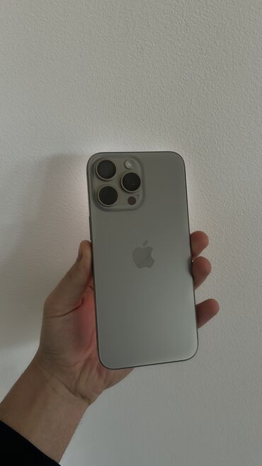 vip бишкек номер телефона: IPhone 15 Pro Max, Колдонулган, 256 ГБ, Natural Titanium, Куту, 91 %