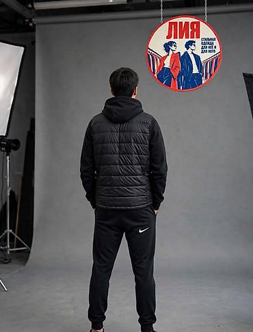 Спортивные костюмы: Мужской спортивный костюм, M, L, XL, Nike, Новый, цвет - Черный, Платная доставка — 4