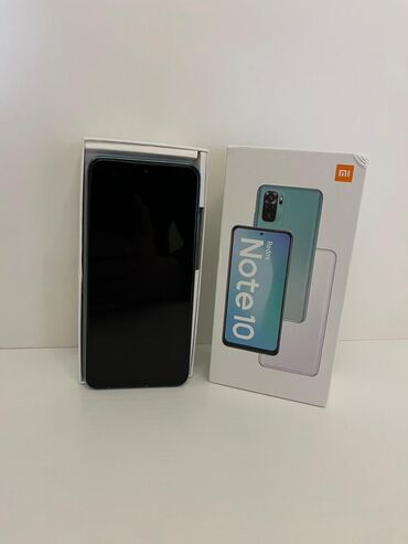 telefon not 10: Xiaomi Redmi Note 10, 128 GB, rəng - Göy, 
 Barmaq izi