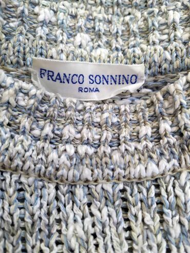 Džemperi: Franco Sonino muški pamučni džemper Made in Italy Vrhunski prelepi — 11