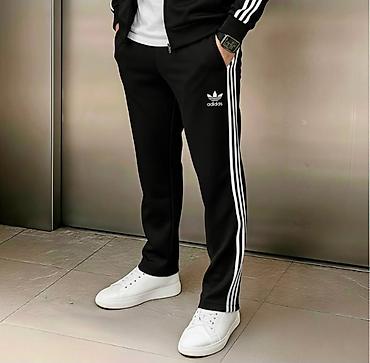 lakovane helanke: Adidas muška trenerka donji deo NOVO Novo Mokra likra Veličine l xl — 2