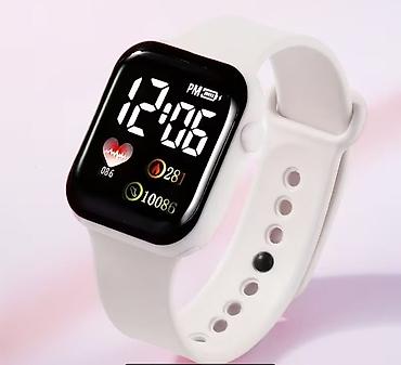 unisex: Yeni, Smart saat, Smart, Sensor ekran, rəng - Ağ — 3