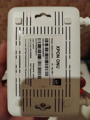 optik router: Qaraçuxur - Model: HSGQX‑X100W2 (XPON ONU) - Standart: GPON/EPON — 2
