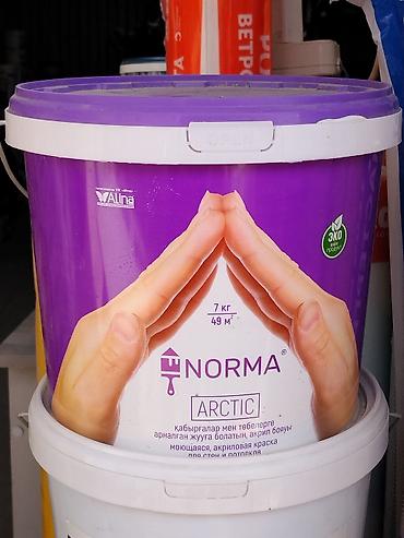 Акриловая краска, Alina Paint Norma Arctic, Для внутренней работы, цвет - Фиолетовый, 7 кг, Моющаяся