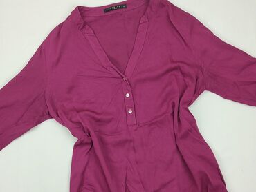 zielone bluzki z długim rękawem: Blouse, Mohito, 2XS (EU 32), condition - Very good