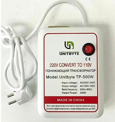 konverter: 220v to 110v converter 110 volt ilə işləyən avadanlıqları 220 volt — 1