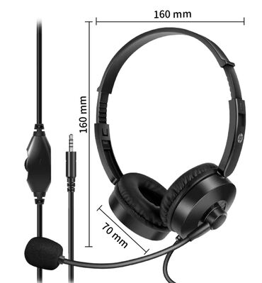 Колонки, гарнитуры и микрофоны: Компактная гарнитура для работы с компютером. можно подключится к