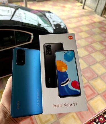işlənmiş redmi note 8: Xiaomi Redmi Note 11, 128 GB, rəng - Mavi, 
 Barmaq izi, İki sim kartlı