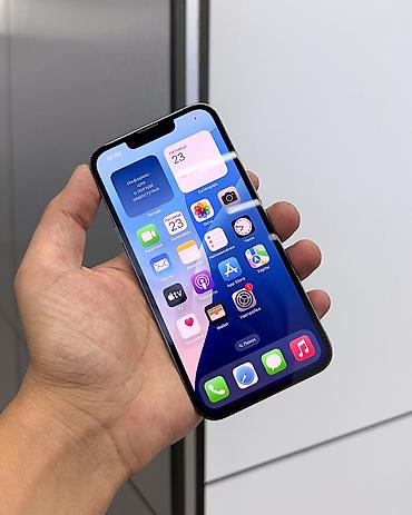 galaxy m7: IPhone 13 Pro, Б/у, 128 ГБ, Sierra Blue, Защитное стекло, Чехол, В рассрочку, 75 % — 2