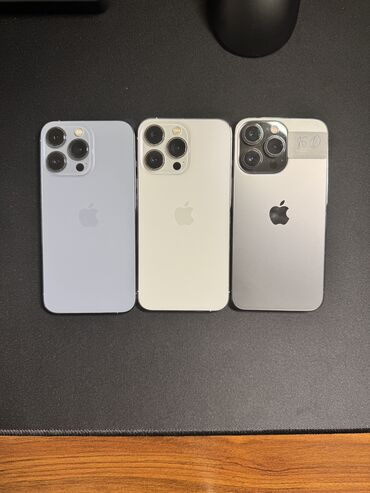 утук бишкек: IPhone 13 Pro, Б/у, 256 ГБ, Голубой, Защитное стекло, Чехол, 86 %