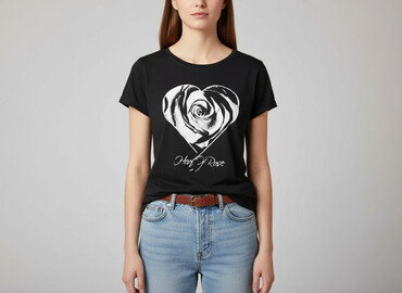 klasyczne koszulki piłkarskie: Heart, Women`s T-shirt, size S