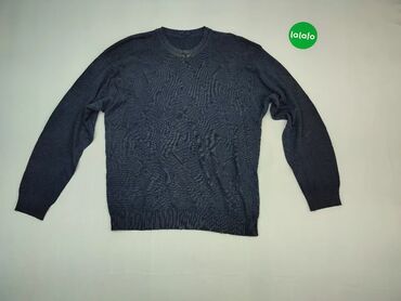 Bluzki: Sweter, XL (EU 42), wzór - Jednolity kolor, kolor - Niebieski