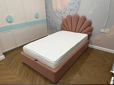 bed: Односпальная кровать, Новый, С мягким изголовьем, длина - 200 см — 1