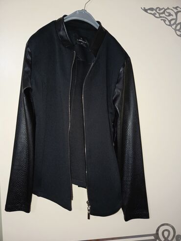 dəri geyim: Женская куртка L (EU 40), цвет - Черный
