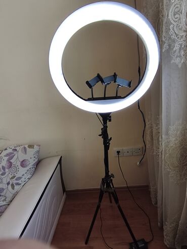 İşıqlandırma: Peşəkar dairəvi işıq (Ring Light) seti - Böyük diametrli dairəvi LED