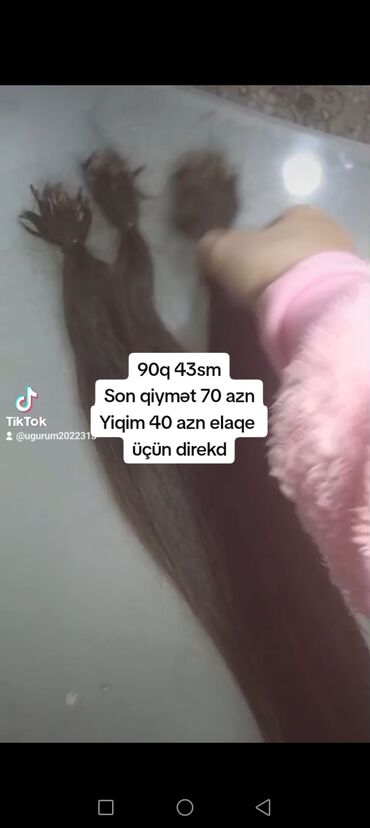 tebi sac satisi: Qaynaq saçlar, Təbii