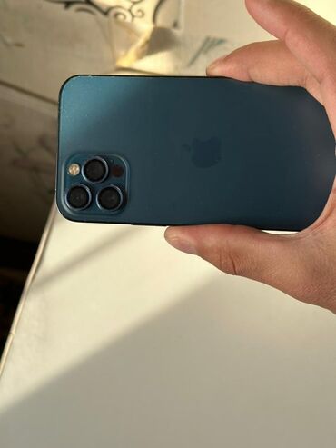 Apple iPhone: IPhone 12 Pro, Новый, 128 ГБ, Pacific Blue, Зарядное устройство, Защитное стекло, Чехол, 72 % — 1