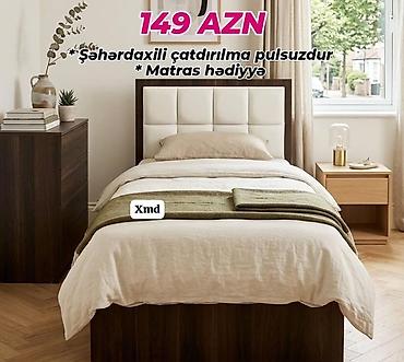 madeyra tek carpayilar: Yataq dəsti – tək nəfərlik çarpayı - Qiymət: 149 AZN - Şəhərdaxili — 1