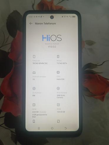 telefon cubuğu: Tecno Spark 20C, 128 GB, rəng - Qara, Barmaq izi — 3