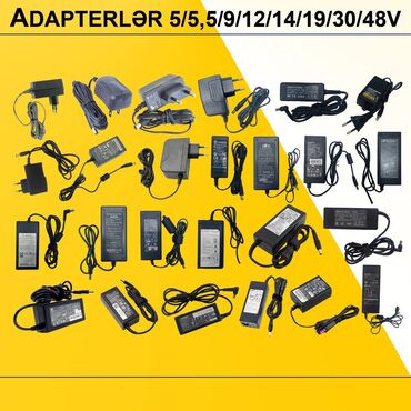 Masaüstü kompüterlər və iş stansiyaları: Adapterlər “5/5,5/9/12/14/19/30/48V 0,5/1/2/3/4/5A” ⭐5V 1.2A TPI