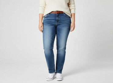 jeansy dzwony wrangler: DENIM JEANS, Jeansy damskie, rozmiar 4XL