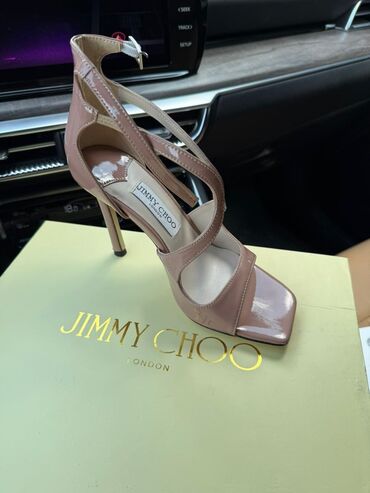 босоножки 34 размер: Туфли, 36, Jimmy Choo, Новый, цвет - Бежевый, Самовывоз, Платная доставка