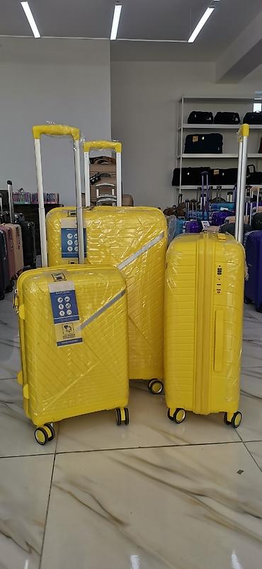 Çamadanlar: Silikon 3lü dəst endirimli çamadanlar Dəst olaraq endirimlə satılır — 4