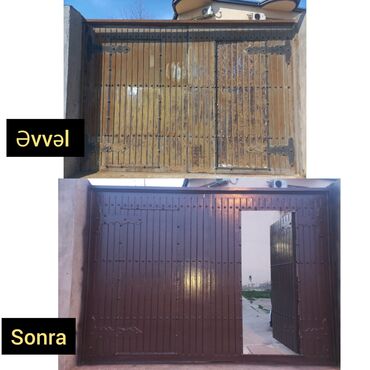 Həyət darvazaları: 1️⃣ darvazalari̇n renglenmesi̇ xi̇dməti̇ temi̇r növbəti̇ el — 4