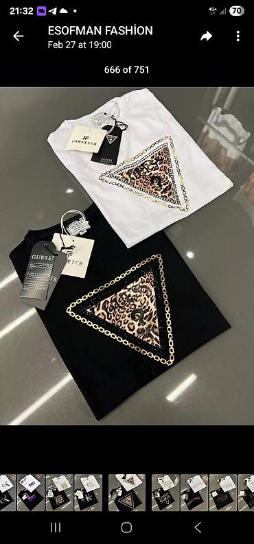 Majice kratkih rukava: Ženske majice S,M,L,XL,XXL veličine 1 komad 2200 din . 2 komada — 8