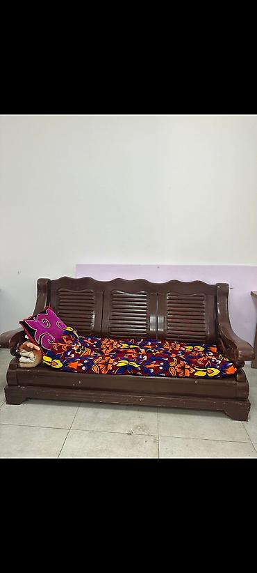 sofa: Деревянный диван с высокой спинкой - Материал: массив дерева, цельные — 6