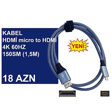 kompüter barter: HDMİ Kabellər ⭐Type-C (USB-C) to HDMİ 2.0vers 1,8m 4K 60HZ – 25 AZN — 8