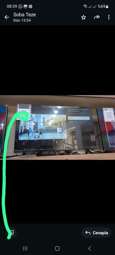 hazir lipucka: Yeni Televizor Hoffmann LCD 82" Ünvandan götürmə