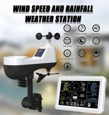 guneş paneli: Meteoroloji stansiya. ✔️ Avtomatik vaxt kalibrləmə, ✔️ Günün ən