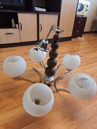 Pastel dəstləri: Çılçıraq, 5 lampa, Metal