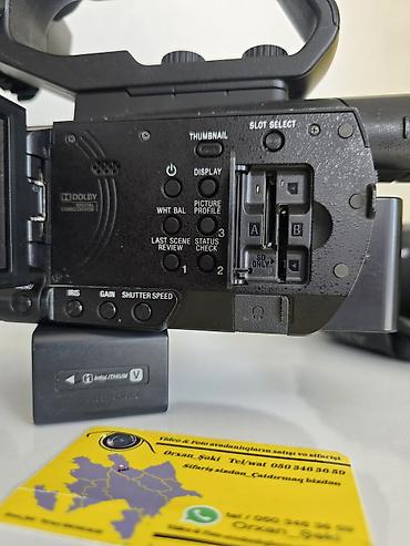 Videokameralar: Sony XDCAM X70 peşəkar video kamera Üzərində 2 batareka adaptr və — 3