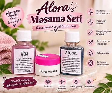 maşka: Alora Məsamə Seti üz dərisinin təmizlənməsi və məsamələrin görünüşünü — 1