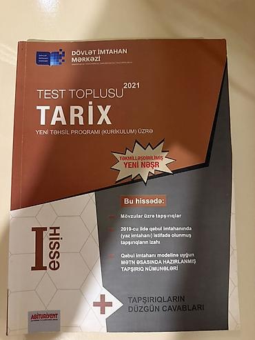 DİM nəşri olan **“Test toplusu – Tarix”** kitabı, **2021** buraxılışı