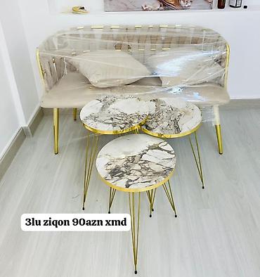 döş stolu: Yumru masa, Açılmayan, Təkərsiz, Zəmanətsiz — 3