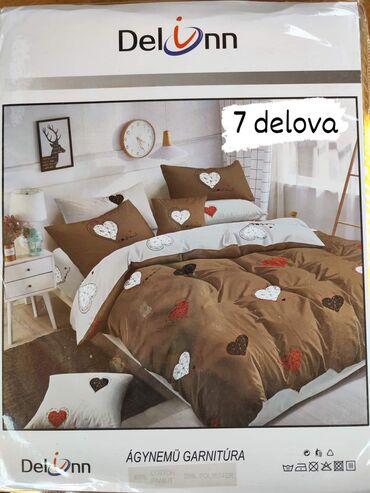 Posteljina: Posteljine pamuk Set sadrzi 7 delova: Cena: 3200 din Jorganska navlaka — 8