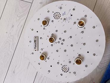 ulduz tavan: Çılçıraq, 5 lampa, Metal — 6