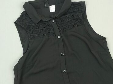 bluzki damskie czarne eleganckie: Blouse, H&M, 2XS (EU 32), condition - Very good