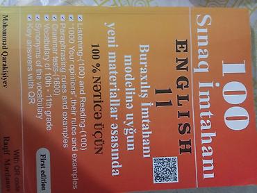 Testlər: Məhsul: “100 Sınaq İmtahanı – ENGLISH 11” hazırlıq vəsaiti — 1