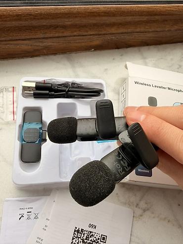 veten komputer: 🎤 Wireless Lavalier microphone/ simsiz mikrofon (iPhone üçün) – Yeni — 6