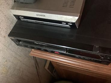 tuner satilir: OPENBOX F-300 rəqəmsal peyk qəbuledicisi + AIWA VHS 6080 video — 1